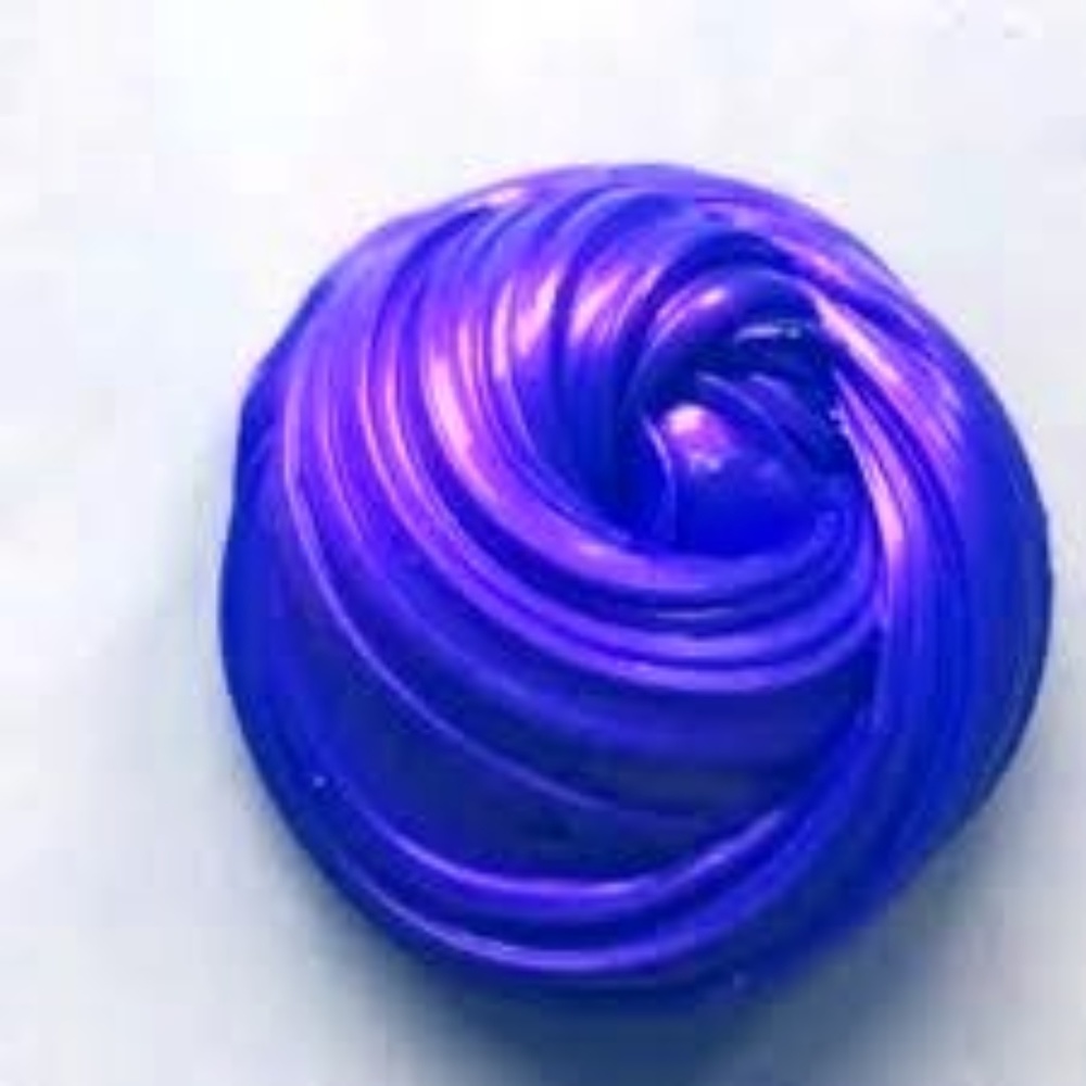 homemade purple fluffy slime